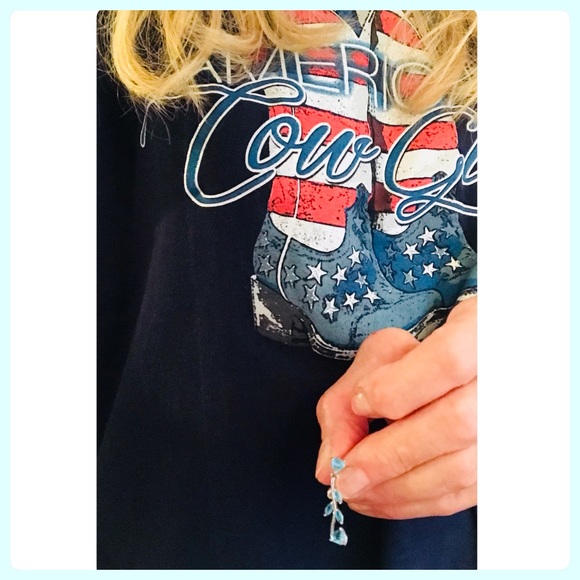 NWT Chic Blue Rhinestones Belly Ring - Picture 8 of 9